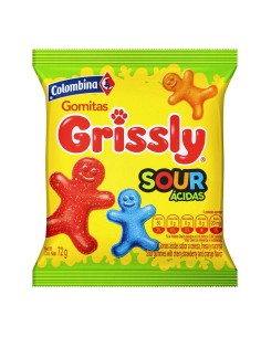 GOMAS GRISLY SOUR ACIDAS 72 GRAM