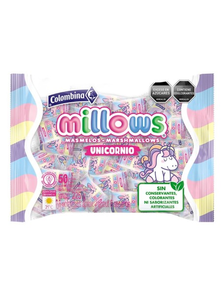 MASMELOS MILLOS UNICORNIO 50 UNIDS