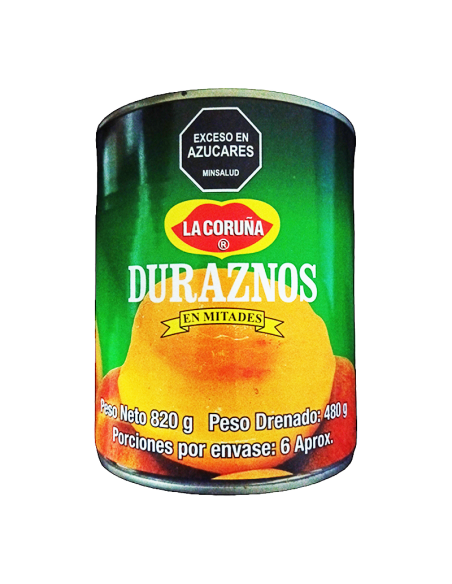DURAZNOS CORUÑA 820 GR