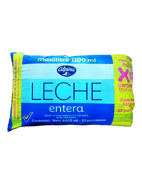 LECHE ALPINA  ENTERA 1.1 ML 6 UNI