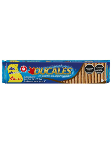 GALLETAS DUCALES 4TACOS 430GR 