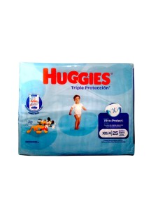 HUGGIES TRIPLE-PROTC XG/4  X 25 PAÑALES