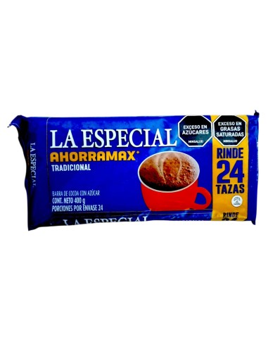 LA ESPECIAL AHORRAMAX 400 G BARRA COCOA