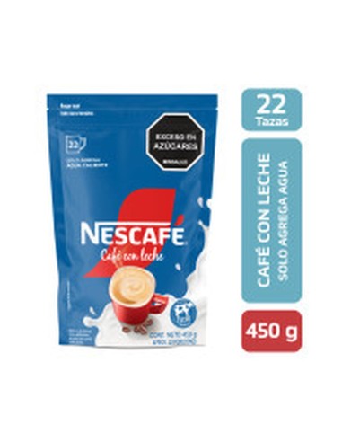 CAFÉ NESCAFE CON LECHE 450 G