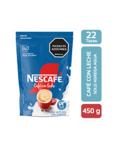 CAFÉ NESCAFE CON LECHE 450 G