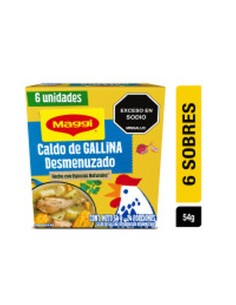 DESMENUZADO MAGGI 6 SOBRES
