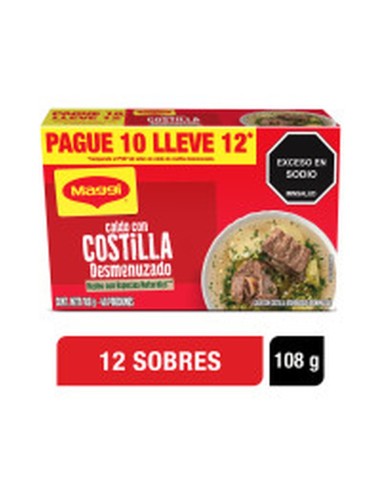 CALDO DESMENUZADO MAGGI DE COSTILLA