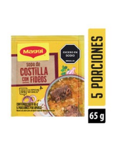 SOPA DE COSTILLA Y FIDEOS MAGGI 65 GR