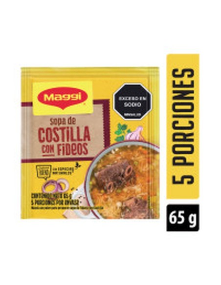 SOPA DE COSTILLA Y FIDEOS MAGGI 65 GR