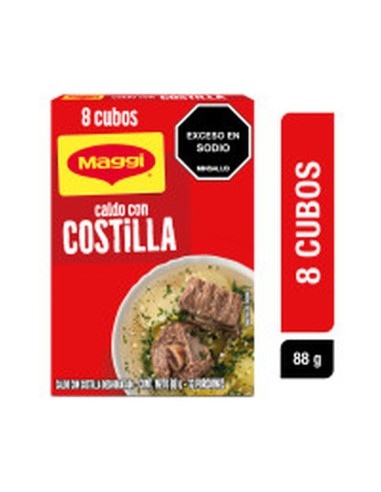 CALDO CON COSTILLA 8 UN MAGGI 88GR 