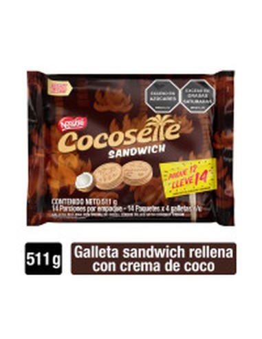 GALLETA COCOSETTE SANDWICH 438GR