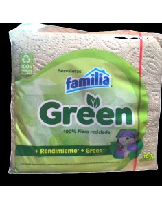 SERVILLETA FAMILIA GREEN 100UND