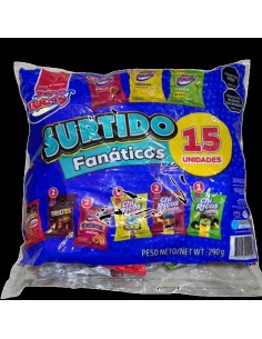 SURTIDOS FANATICOS X 15 UNID