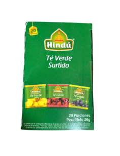 HINDU TE VERDE JENGIBRE Y MIEL 20 BOLSIT